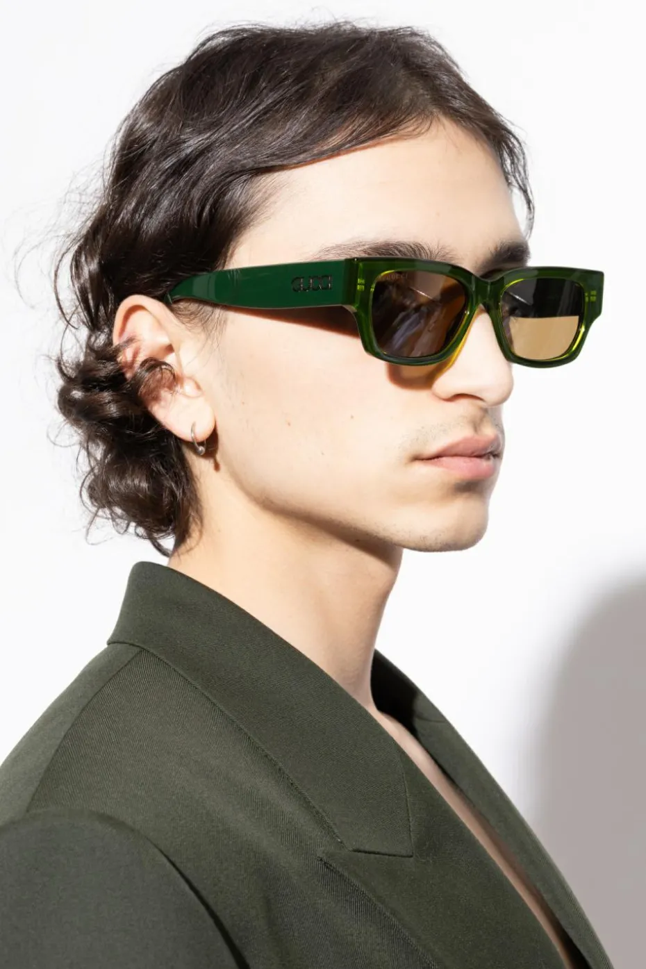 Gucci ZIELONY Okulary przeciwsłoneczne