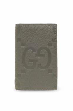 Gucci ZIELONY Skórzane etui na karty