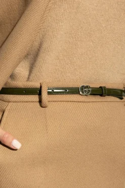 Gucci ZIELONY Skórzany pasek