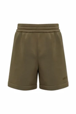 Gucci ZIELONY Szorty dresowe z wyszytym logo