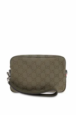 Gucci ZIELONY Torba do ręki ze wzorem `GG`