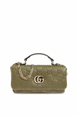 Gucci ZIELONY Torba do ręki `GG Milano Mini`