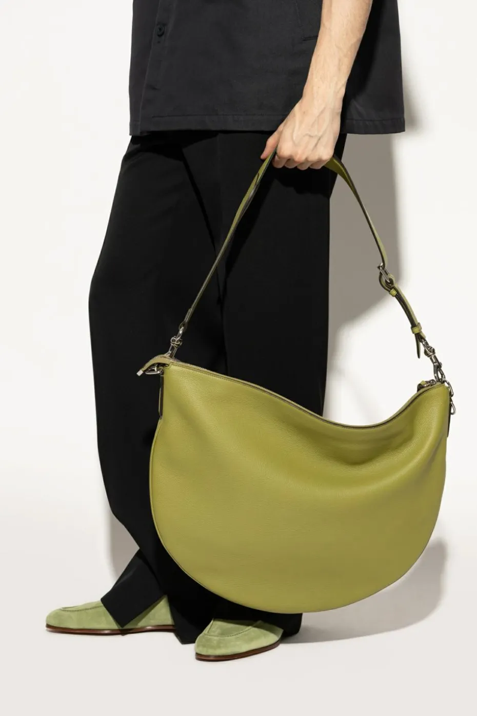 Gucci ZIELONY Torba na ramię `B Large`