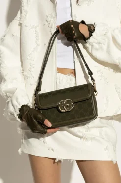 Gucci ZIELONY Torba na ramię `Go Small`