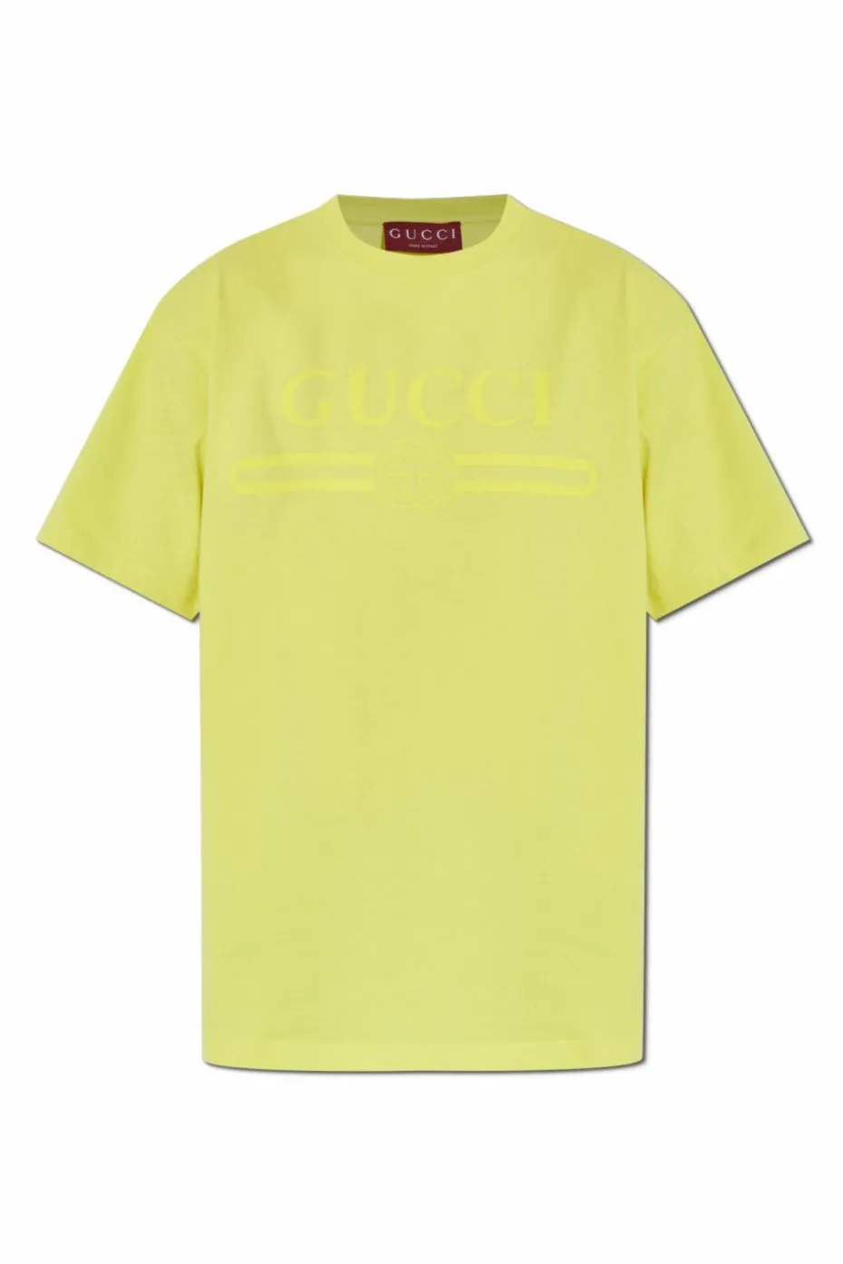 Gucci ZIELONY T-shirt z logo
