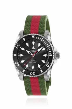 Gucci ZIELONY Zegarek ‘Gucci Dive’