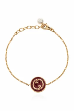 Gucci ZŁOTY Bransoleta z logo