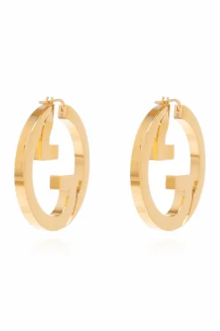 Gucci ZŁOTY Kolczyki w kształcie logo