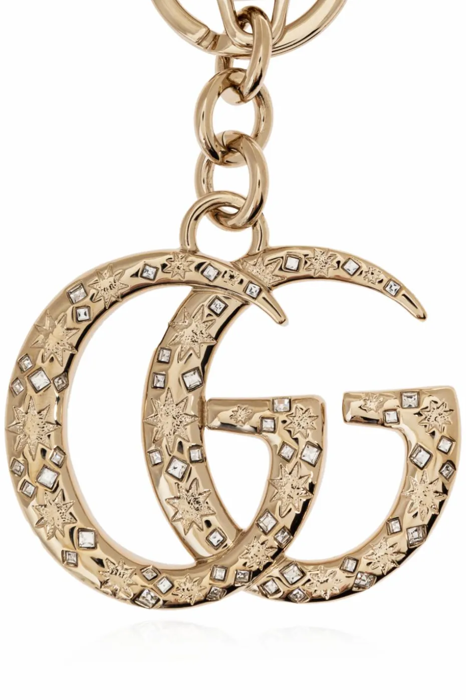 Gucci ZŁOTY Mosiężny brelok do kluczy