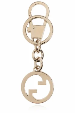Gucci ZŁOTY Mosiężny brelok do kluczy