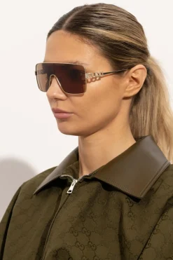 Gucci ZŁOTY Okulary przeciwsłoneczne