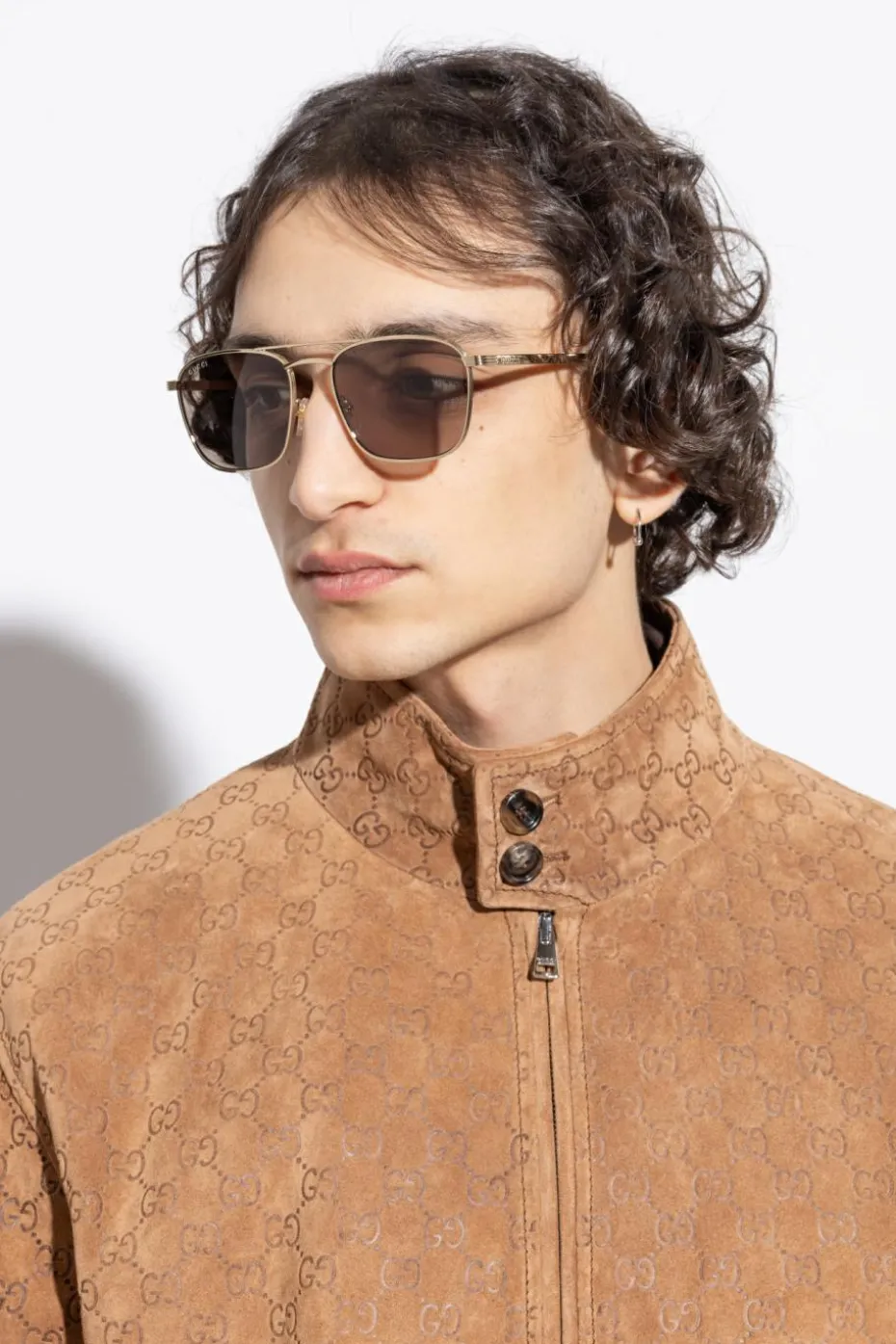 Gucci ZŁOTY Okulary przeciwsłoneczne