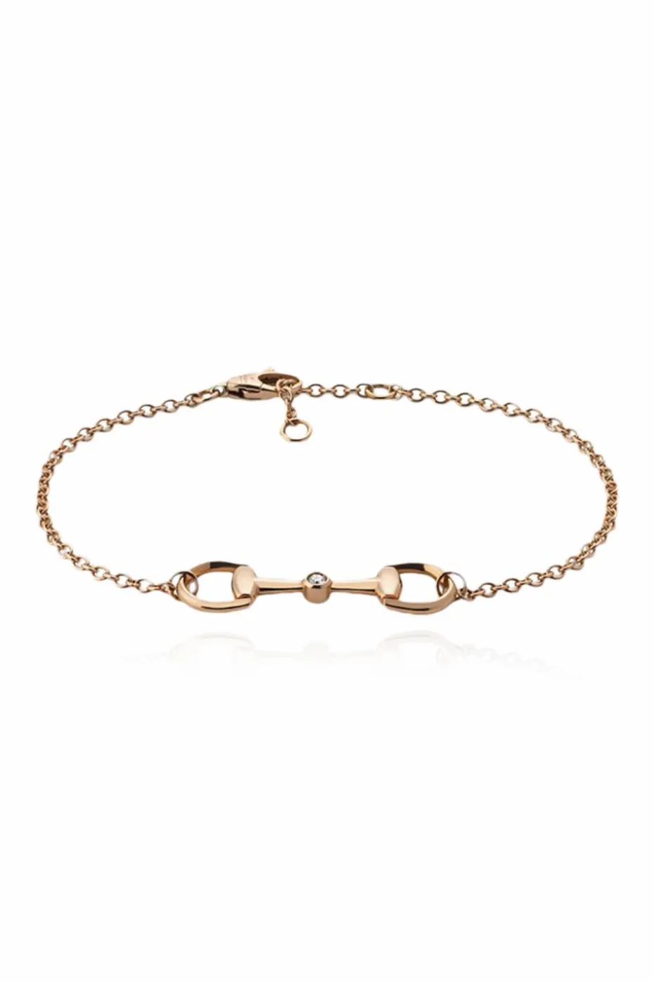 Gucci ZŁOTY Złota bransoleta z diamentem