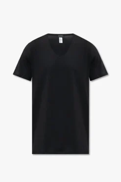 Hanro CZARNY Bawełniany t-shirt