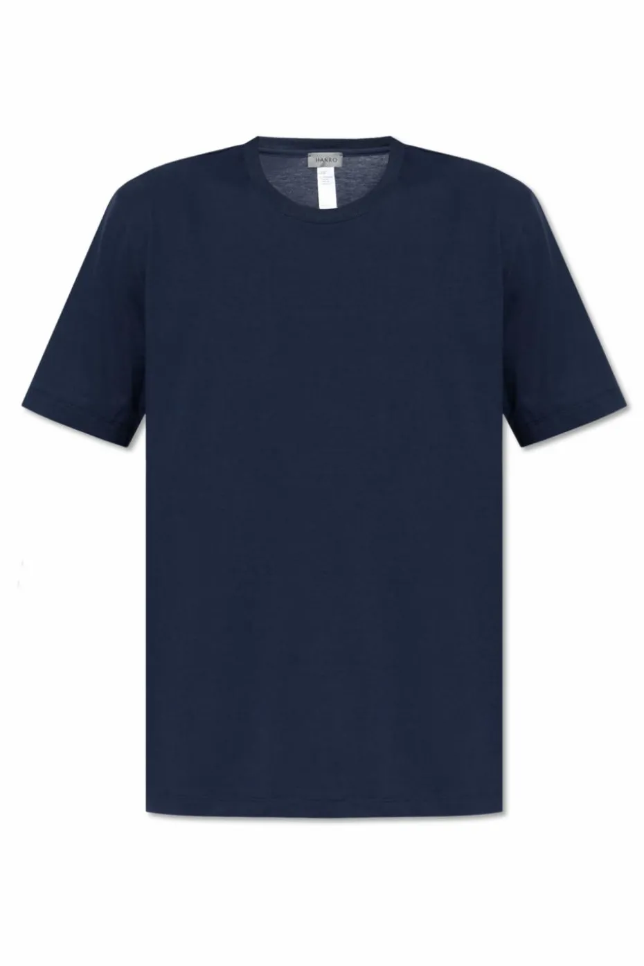 Hanro GRANATOWY T-shirt z krótkim rękawem