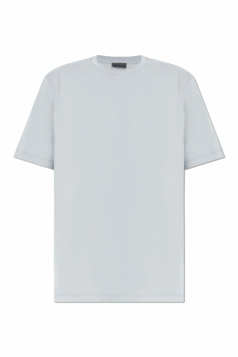 Hanro jasnoniebieski T-shirt z okrągłym dekoltem