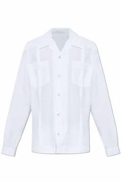 Helmut Lang BIAŁY Koszula z kieszeniami