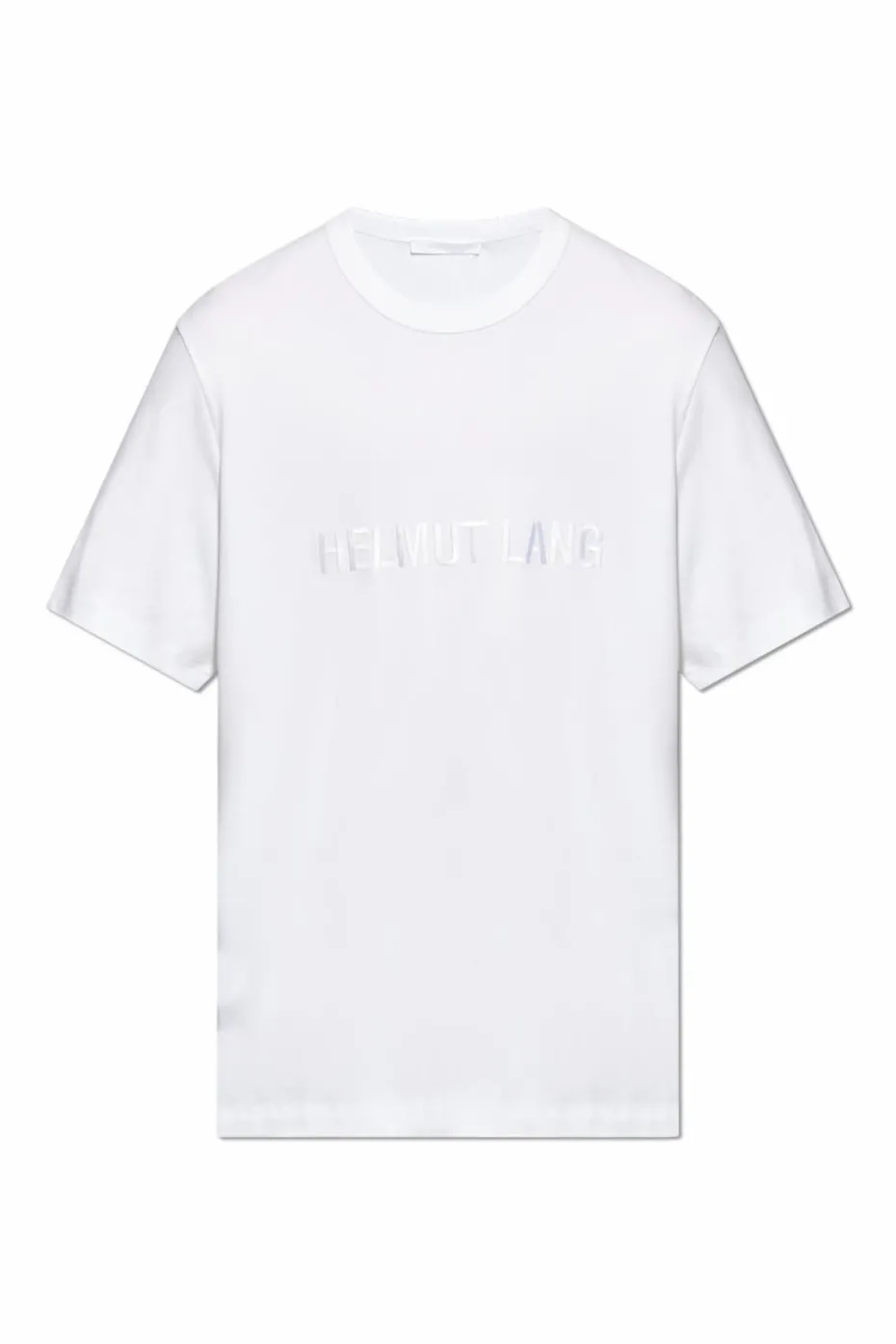 Helmut Lang BIAŁY T-shirt z logo