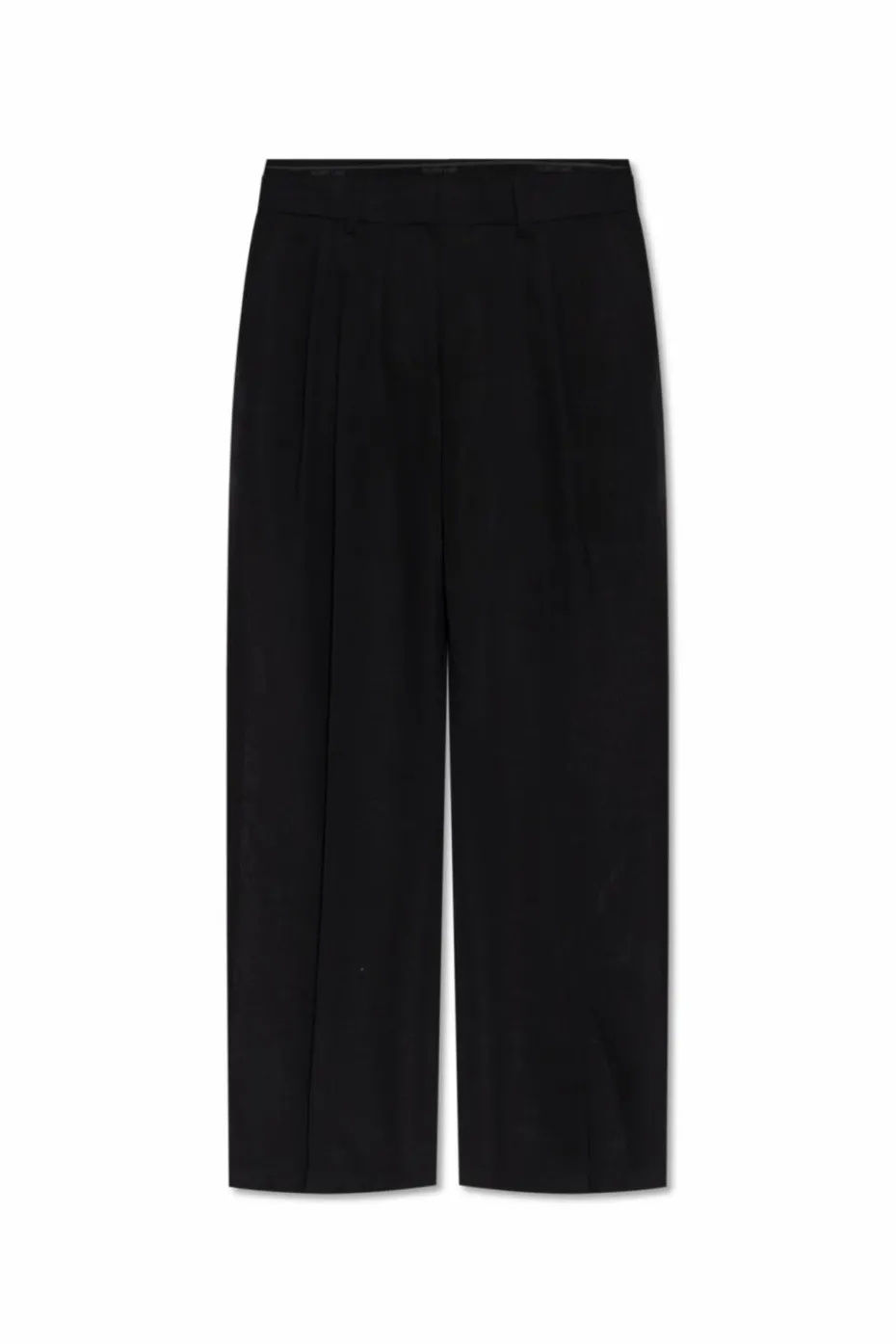 Helmut Lang CZARNY Transparentne spodnie