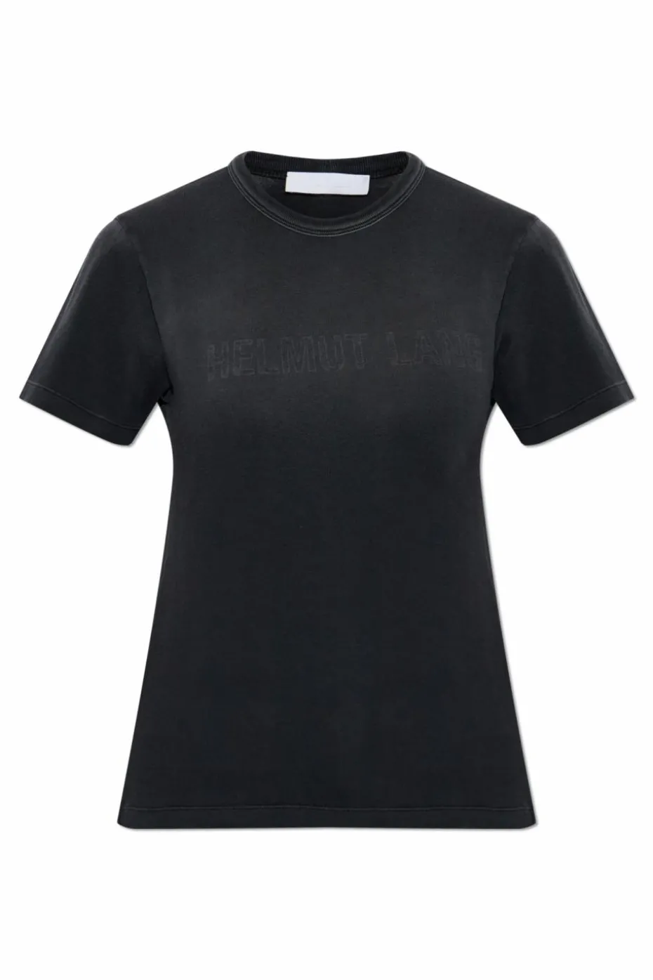 Helmut Lang CZARNY T-shirt z logo