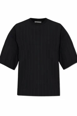 Helmut Lang CZARNY T-shirt z logo