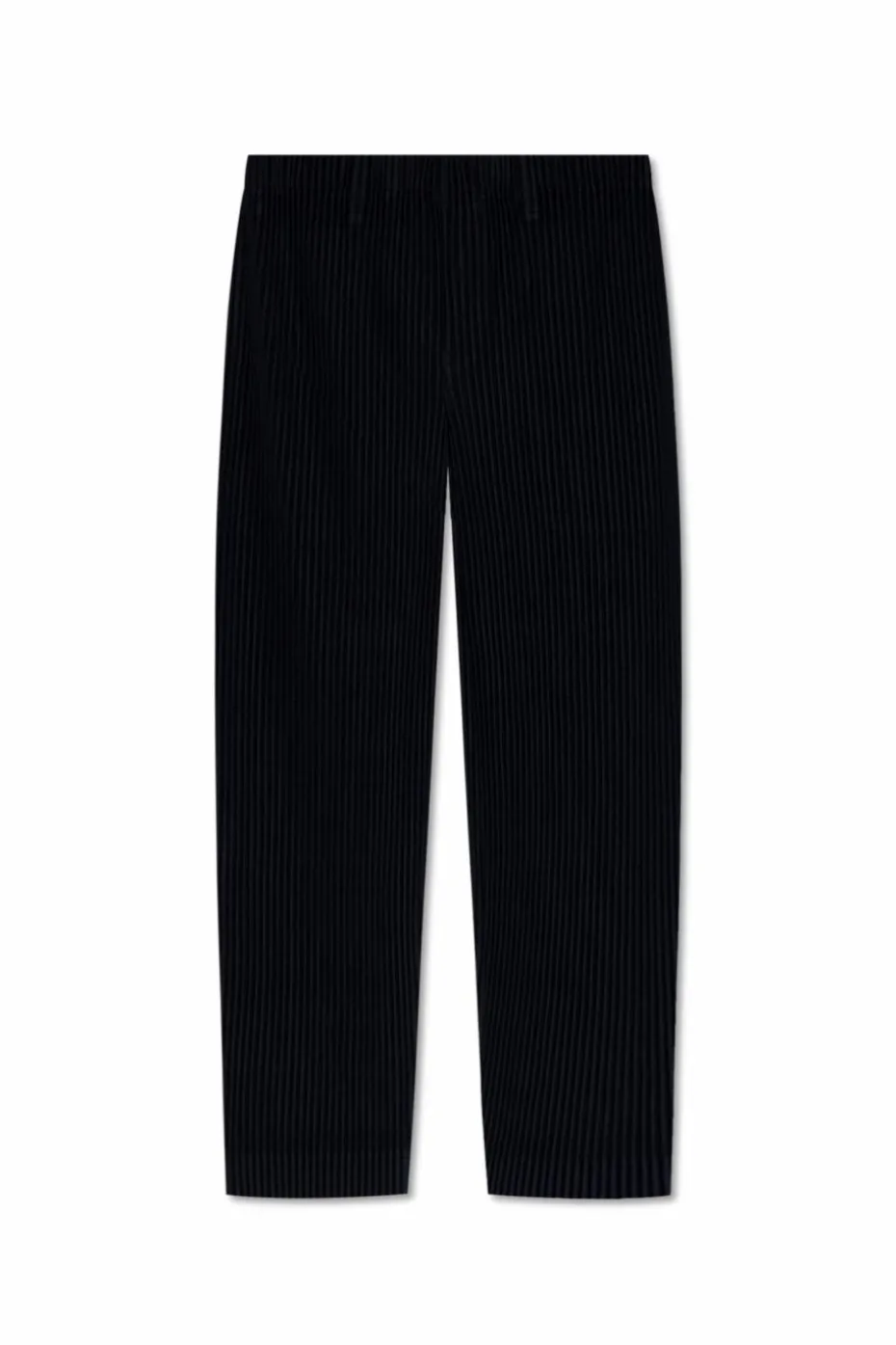 Homme Plissé Issey Miyake GRANATOWY Plisowane spodnie