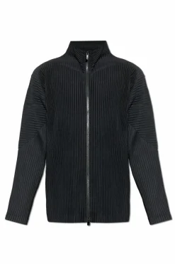 Homme Plissé Issey Miyake CZARNY Plisowana bluza