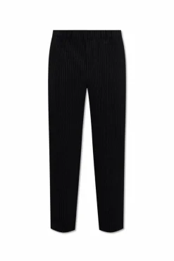 Homme Plissé Issey Miyake CZARNY Plisowane spodnie