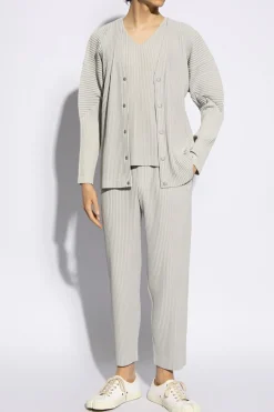 Homme Plissé Issey Miyake SZARY Plisowany top