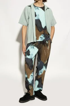 Homme Plissé Issey Miyake MULTIKOLOR Plisowany t-shirt