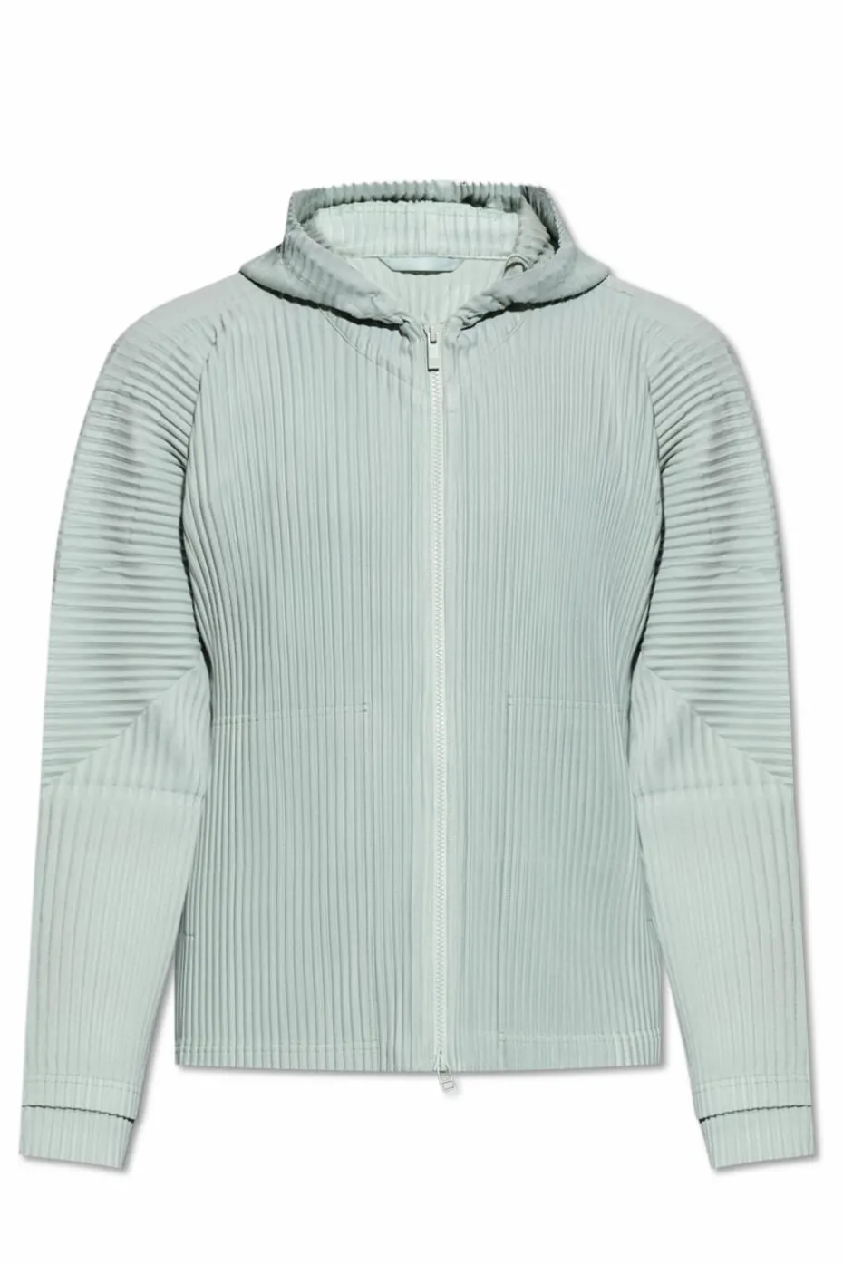 Homme Plissé Issey Miyake ZIELONY Plisowana bluza