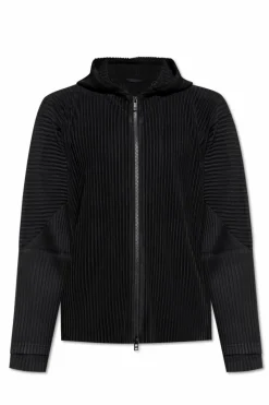 Homme Plissé Issey Miyake CZARNY Plisowana bluza
