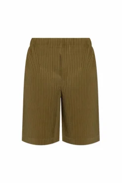 Homme Plissé Issey Miyake ZIELONY Plisowane szorty