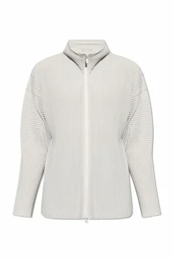 Homme Plissé Issey Miyake SZARY Plisowana bluza