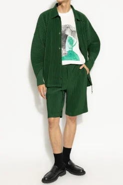 Homme Plissé Issey Miyake BIAŁY T-shirt z nadrukiem