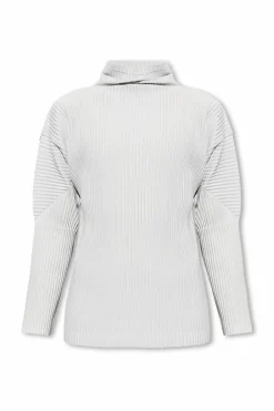 Homme Plissé Issey Miyake SZARY Plisowany golf