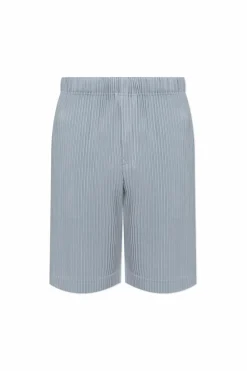Homme Plissé Issey Miyake jasnoniebieski Plisowane szorty