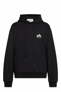 Iceberg CZARNY Bluza z kapturem