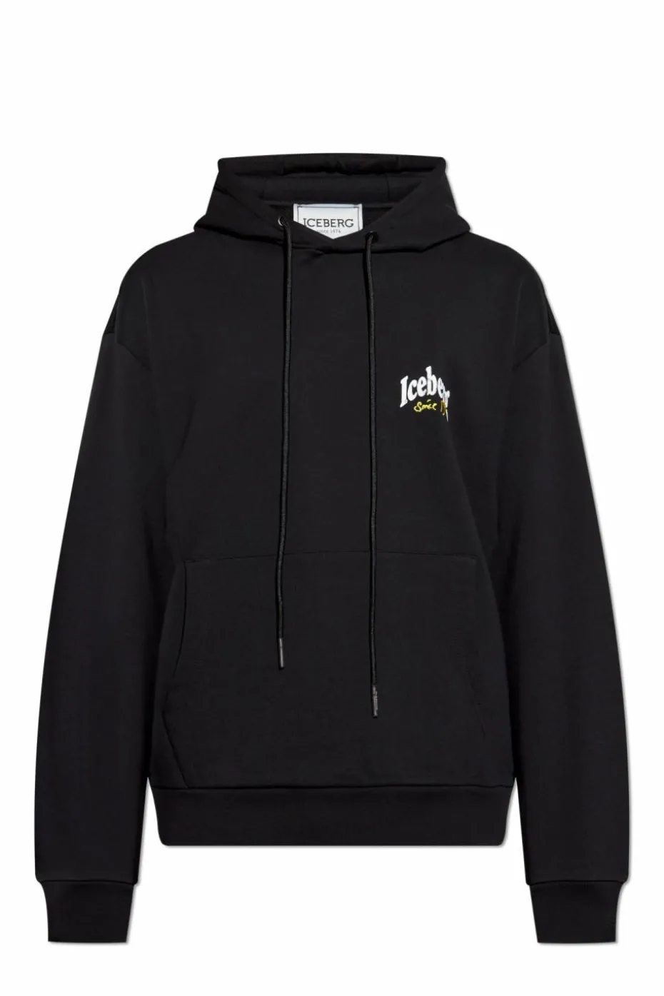 Iceberg CZARNY Bluza z kapturem