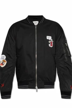 Iceberg CZARNY Kurtka typu `bomber` z naszywkami