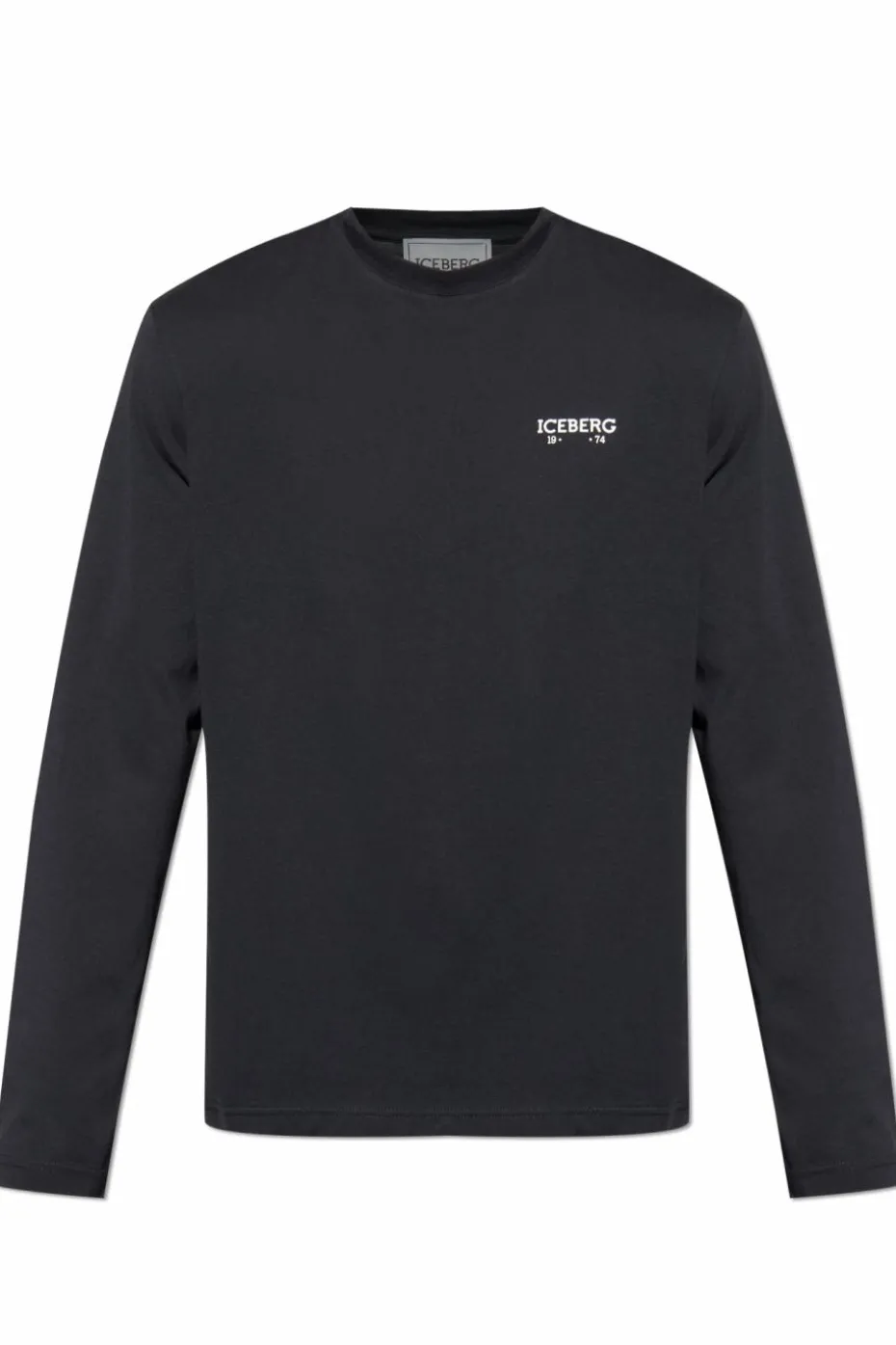 Iceberg CZARNY T-shirt z logo