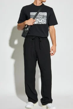 Iceberg CZARNY T-shirt z nadrukiem