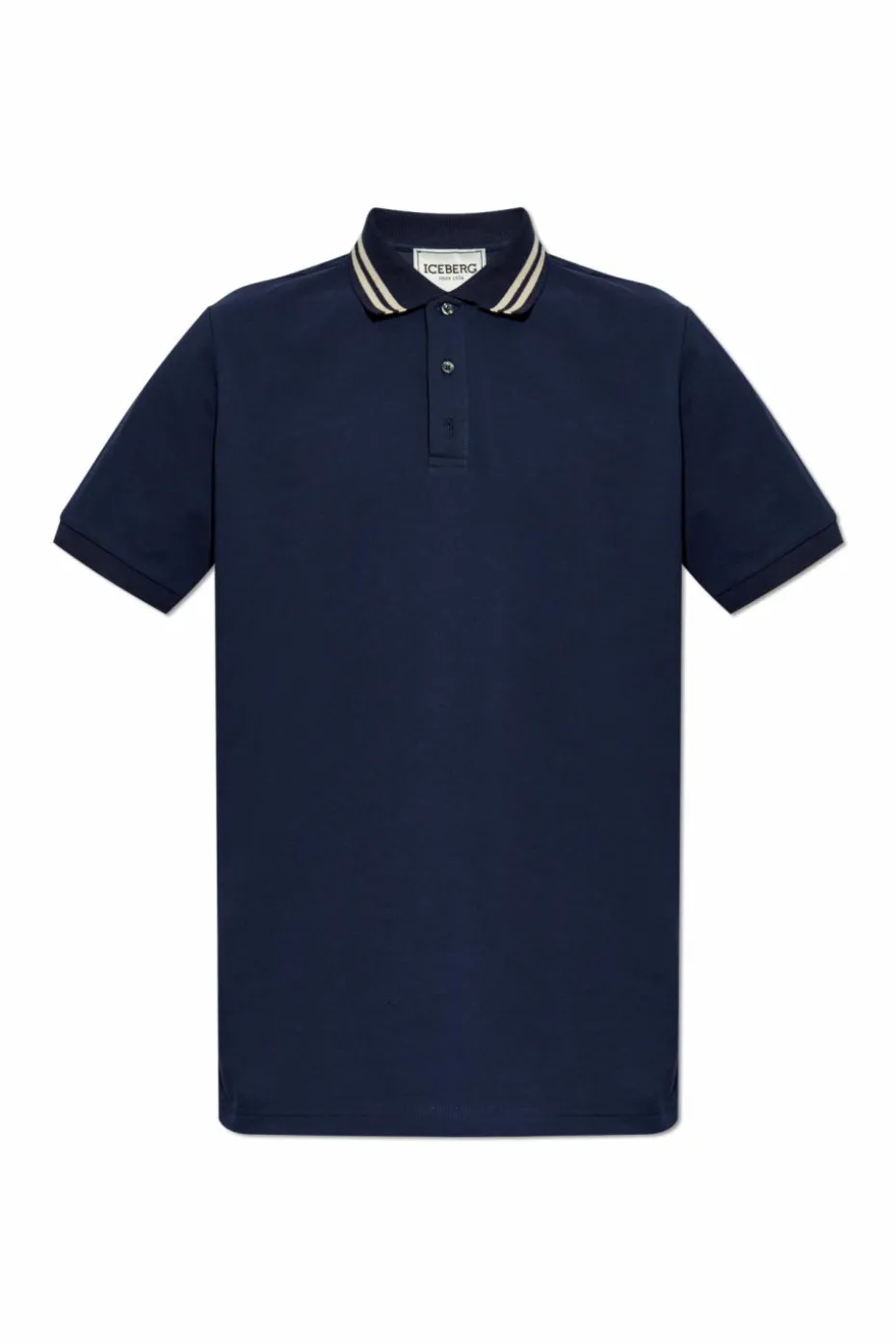 Iceberg GRANATOWY Polo z naszywką z logo
