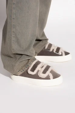 Inuikii SZARY Buty `Shearling Low Velcro`