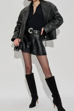 Iro CZARNY Top `Kenzie`
