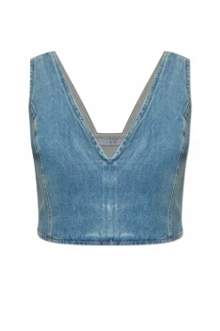 Iro NIEBIESKI Jeansowy top `Illian’