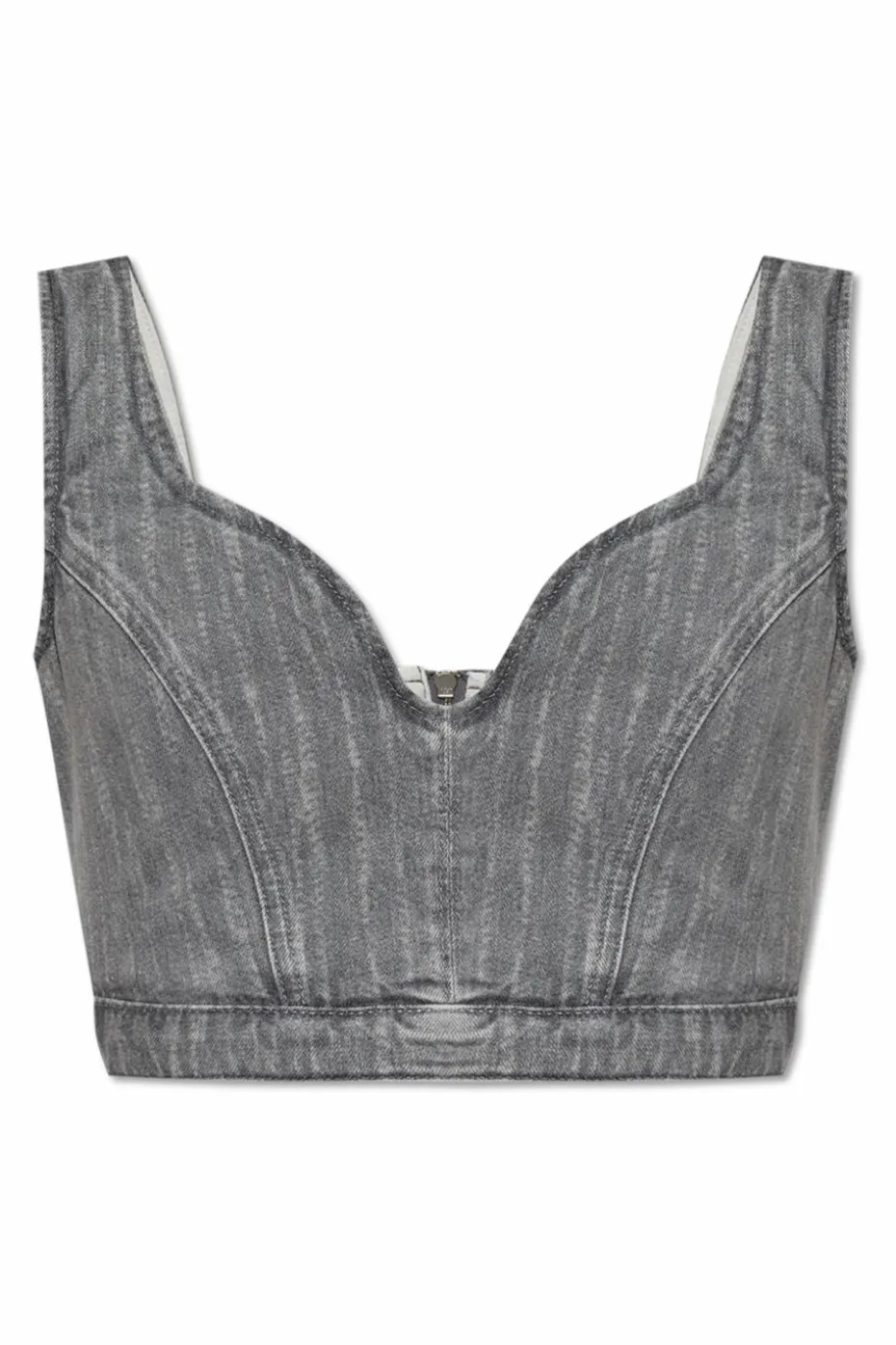 Iro SZARY Jeansowy top `Clovis`