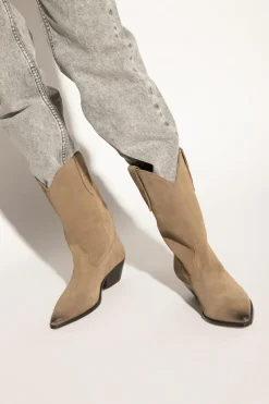 Isabel Marant beżowy Botki na obcasie ‘Duerto’