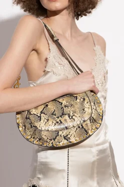 Isabel Marant beżowy Torba na ramię `Oskan Moon`
