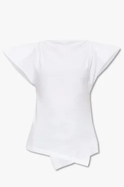 Isabel Marant BIAŁY Bawełniany t-shirt ‘Sebani’